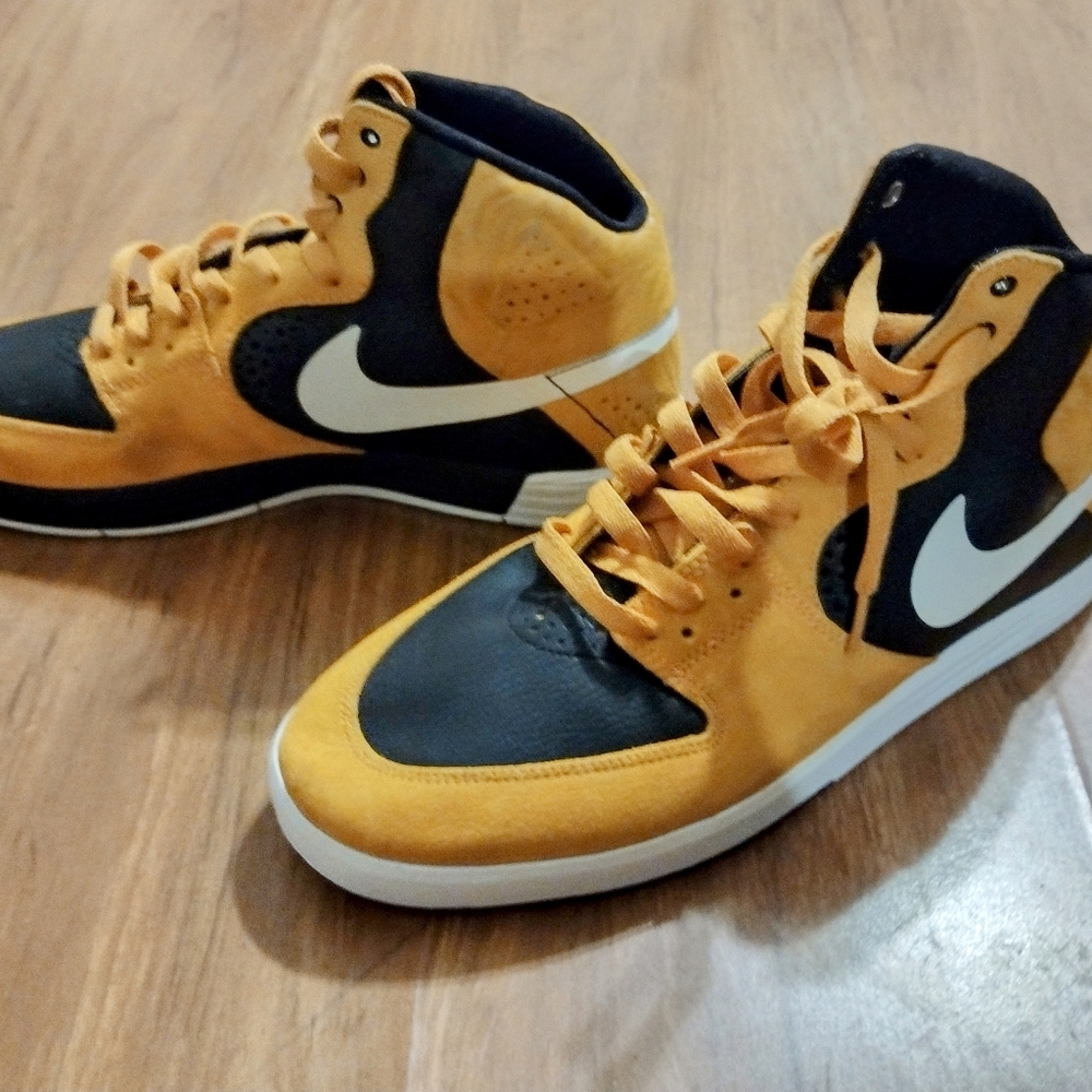 Rare Nike SB Paul rodriguez 7 high black yellow white men's - Picture 4 of 12